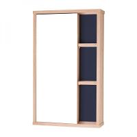 Espelho Para Banheiro Com Armário Milano Carvalho E Azul - 3