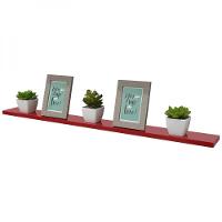 Prateleira 80 X 20cm Vermelha Suporte Invisível - 1