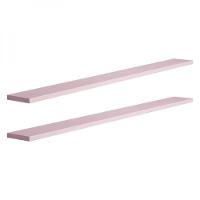 Kit 2 Prateleiras 90 x 15cm Rosa Claro Invisível - 6