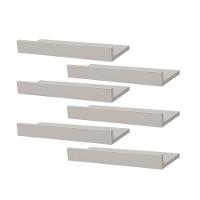 Kit 6 Prateleiras Porta Quadros 40 x 10cm Branca - 1