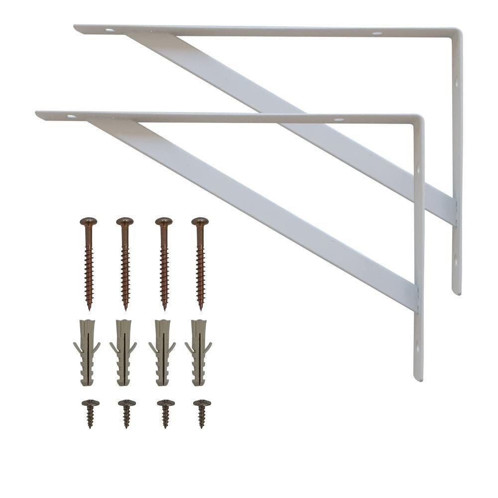 Kit 2 Prateleiras 70 x 20cm Branco Espessura 25mm - 5