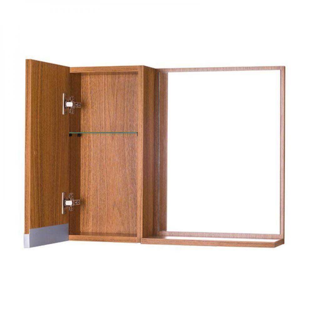 Armário para Banheiro com Espelho Freijó com Puxador Metal - 3