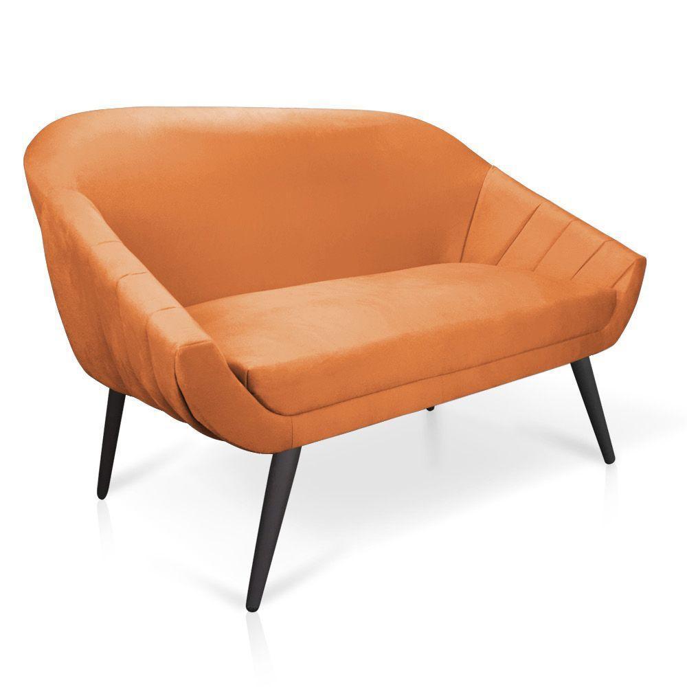 Kit 1 Namoradeira 2 Lugares 1 Poltrona GiovanaPés Palito - 4