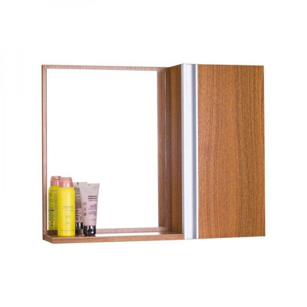 Espelho para Banheiro com Armário Freijó Barra Vertical - 3