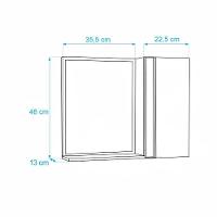 Espelho para Banheiro com Armário Freijó Barra Vertical - 5