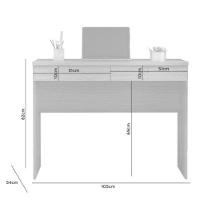 Escrivaninha 02 Gavetas Chave Felícia Branco - 5