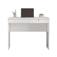 Escrivaninha 2 Gavetas Chave Felícia Branco - 1