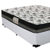Cama Box Casal Sintético + Colchão Casal Ortobom Iso Dupla Face 60x138x188 branco - 3