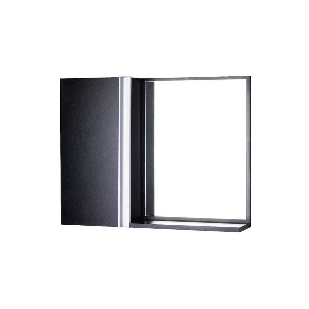 Armário para Banheiro com Espelho Preto Barra Vertical - 1