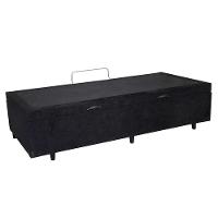 Cama Box Baú Solteiro Homequeen Suede Preto 41x88x188 - 6