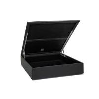 Cama Box Baú Blindado Viúva Homequeen Corino Cinza 41x128x188 - 1