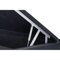 Cama Box Baú Blindado Viúva Homequeen Corino Cinza 41x128x188 - 3