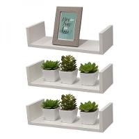 Kit 3 Prateleiras U 30 x 15cm Branca Suporte Invisível - 2