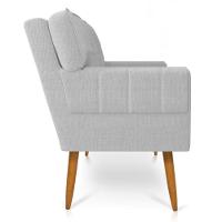 Kit Namoradeira E Poltrona Anitta Linho D'rossi A05 Cinza