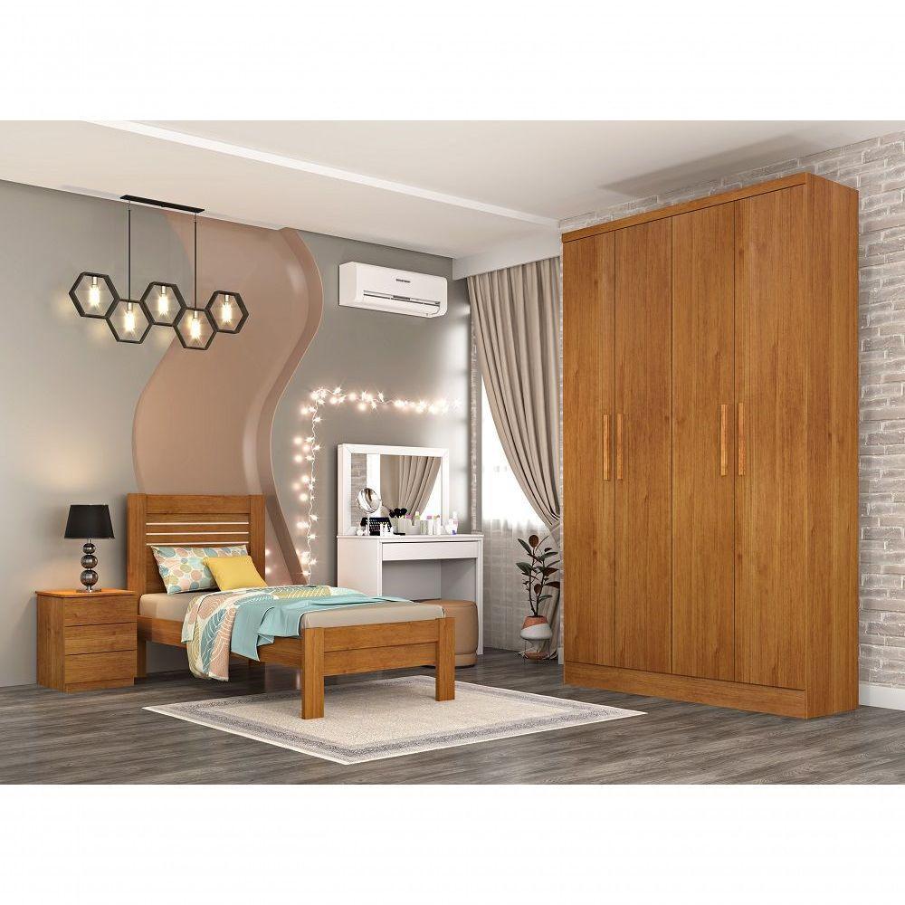 Guarda Roupa Amsterdam 4 Portas Tcil Cinamomo - 4