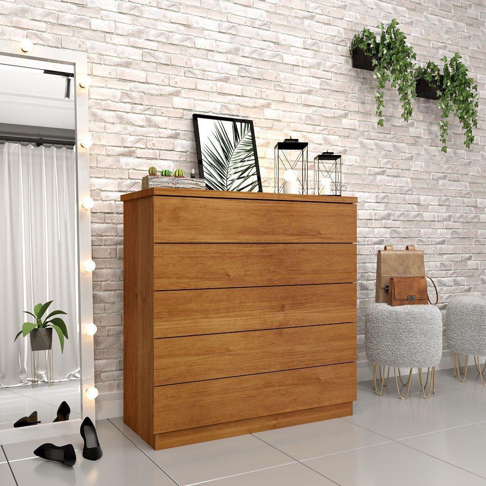 Comoda Premium 5 Gavetas Tcil Cinamomo - 3