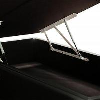 Cama Box Baú Casal Bipartido Homequeen Suede Preto 41x138x188 - 6