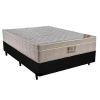 Cama Box Casal Suede + Colchão Casal Ortobom Airtech Molas Springpocket (65x138x188) Preto - 1