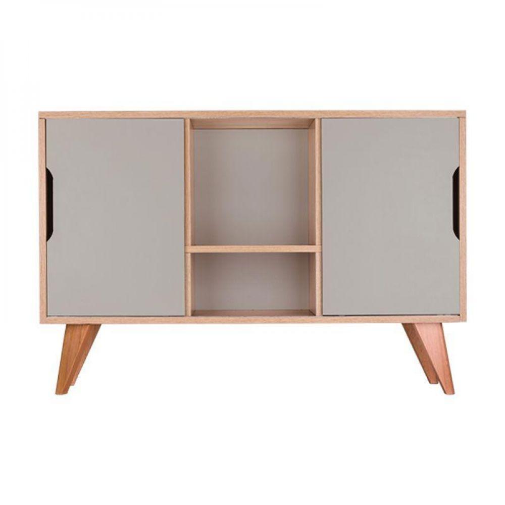 Balcão Buffet Com 2 Portas Carvalho E Verde - 3