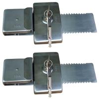 Fechadura Auxiliar Jbm Fc1 Para Portas De Correr Vidro 20cm - 1