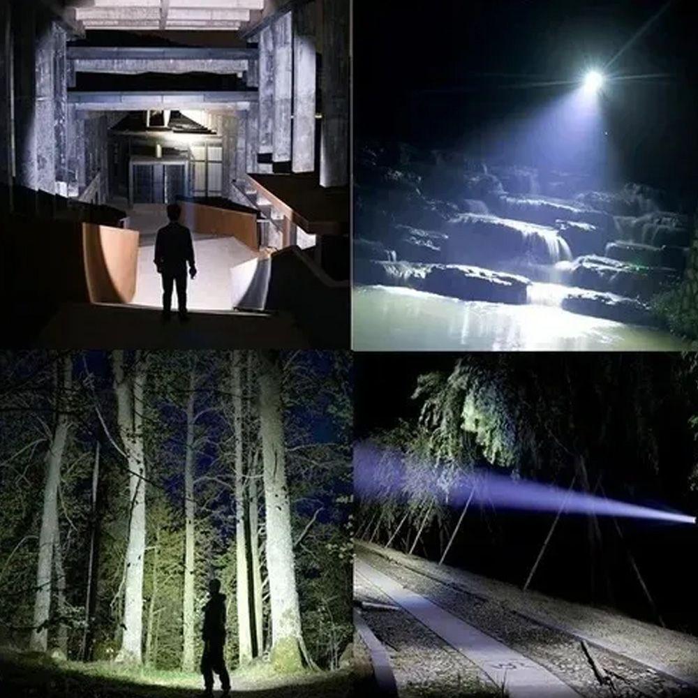 Lanterna Led Tática 4 Núcleos Alto Brilho Carregamento Usb - 2