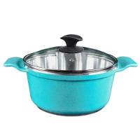 Caçarola Azul Turquesa Alumínio Usinado Javali Aa 22Cm - 1