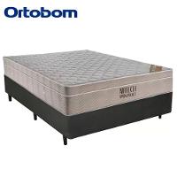 Cama Box Casal Sintético + Colchão Casal Ortobom Airtech Molas Superpocket (65x138x188) cinza - 3