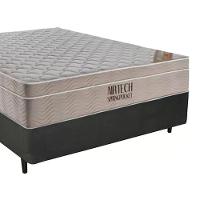 Cama Box Casal Sintético + Colchão Casal Ortobom Airtech Molas Superpocket (65x138x188) cinza - 10