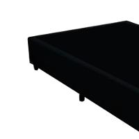 Base Box Casal Blindado Extremo Reforçado Homequeen Suede Preto 40x138x188 - 4