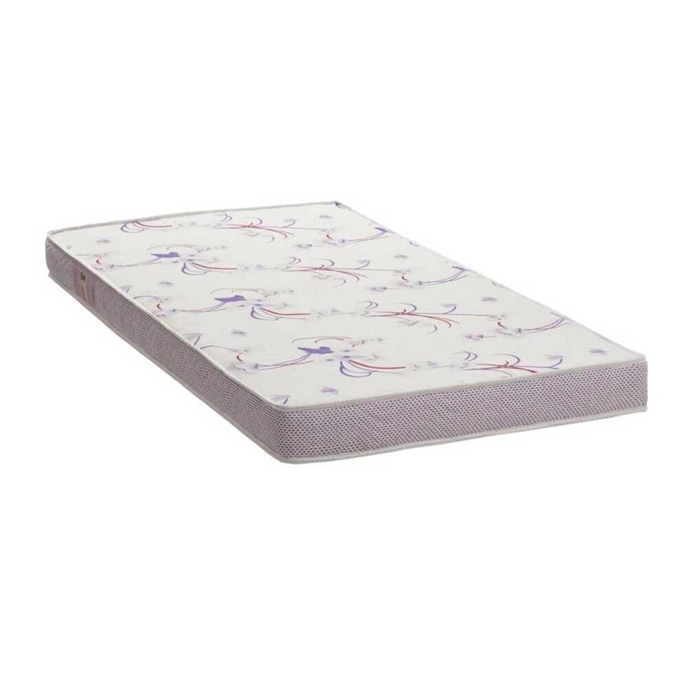 Cama Solteiro Colchão Incluso Mdf Doçura Branco Cinza Rosa - 5