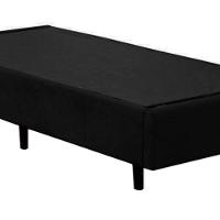 Base Box Solteirão Suede Homequeen Preto 40x96x203
