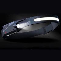 Lanterna Led De Cabeça Sensor De Movimento Preto - 2