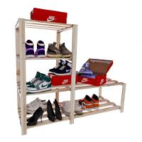 Aparador Sapateira Armário Madeira Pinus Multiuso - 5