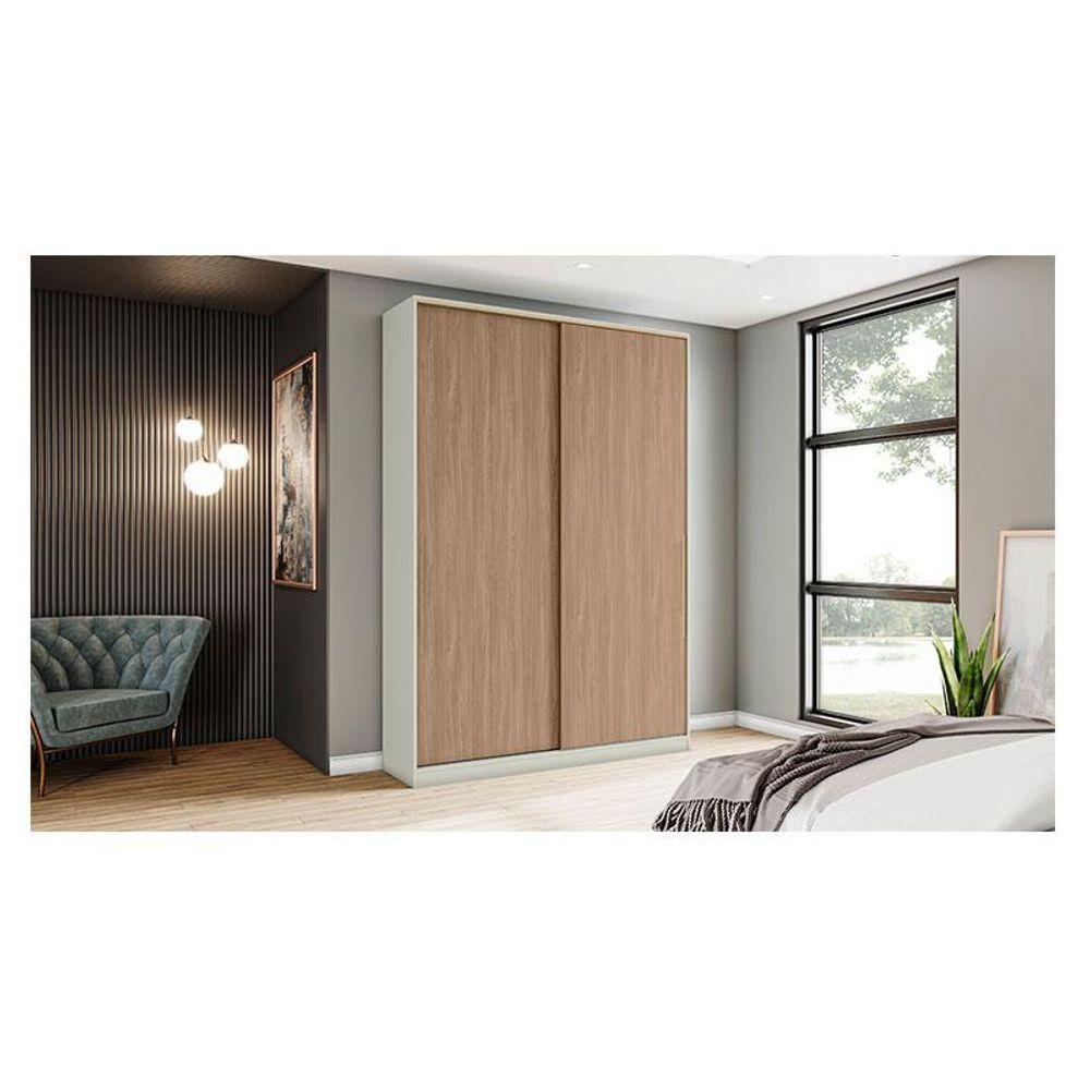 Guarda Roupa Solteiro New Predileto Areia Jequitibá - Henn - 3