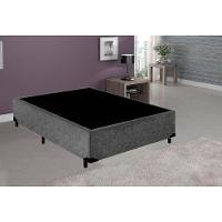 Base Box Blindado Casal Homequeen Suede Cinza 40x138x188 - 4