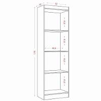 Armário Multiuso 2 Portas 3 Prateleiras Maré Atacama/atacama - 6