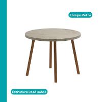 Conjunto Sala De Jantar 4 Cadeiras Bolzano Carraro Petra E Rosê - 3