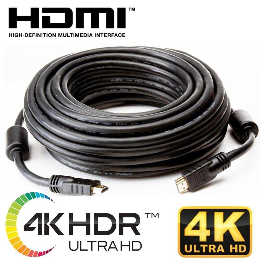 Cabo Hdmi 10 Metros 2.0 4k Ultra Hd Filtro Pino Dourado - 3