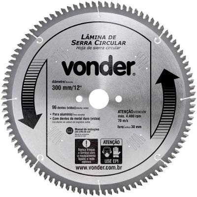 Lamina Serra Circular Vídea 300X30X3,8Mm 72 Dentes 4400 Rpm