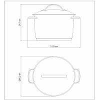 Caldeirão Allegra 24 Cm 7,5 L Em Aço Inox - 5