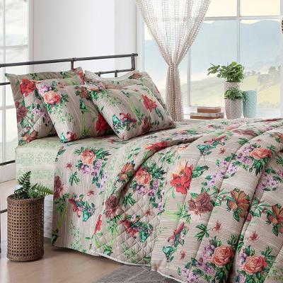 Jogo De Cama Duplo Casal 4 Peças Holly Realce Premium Sultan