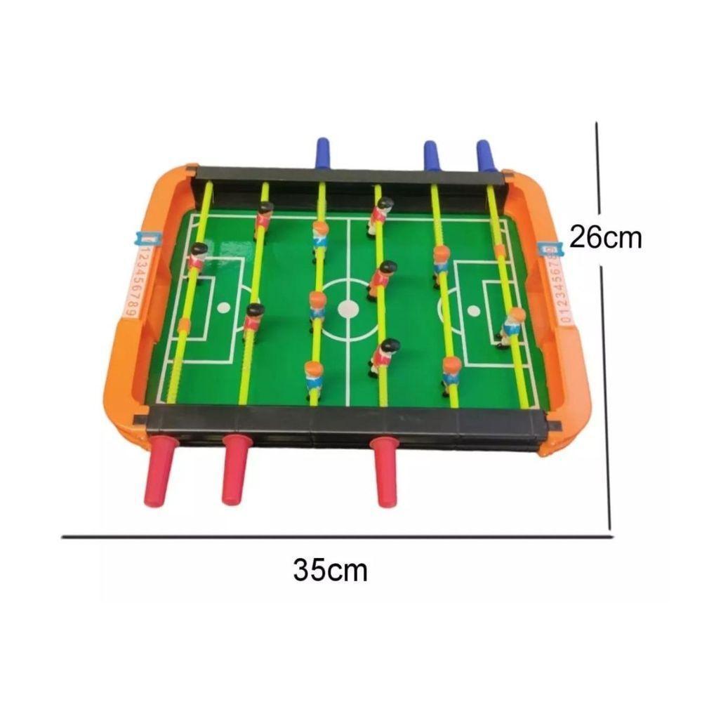 Futebol De Mesa Mini Pebolim Totó Infantil Brinquedo De Criança - 4