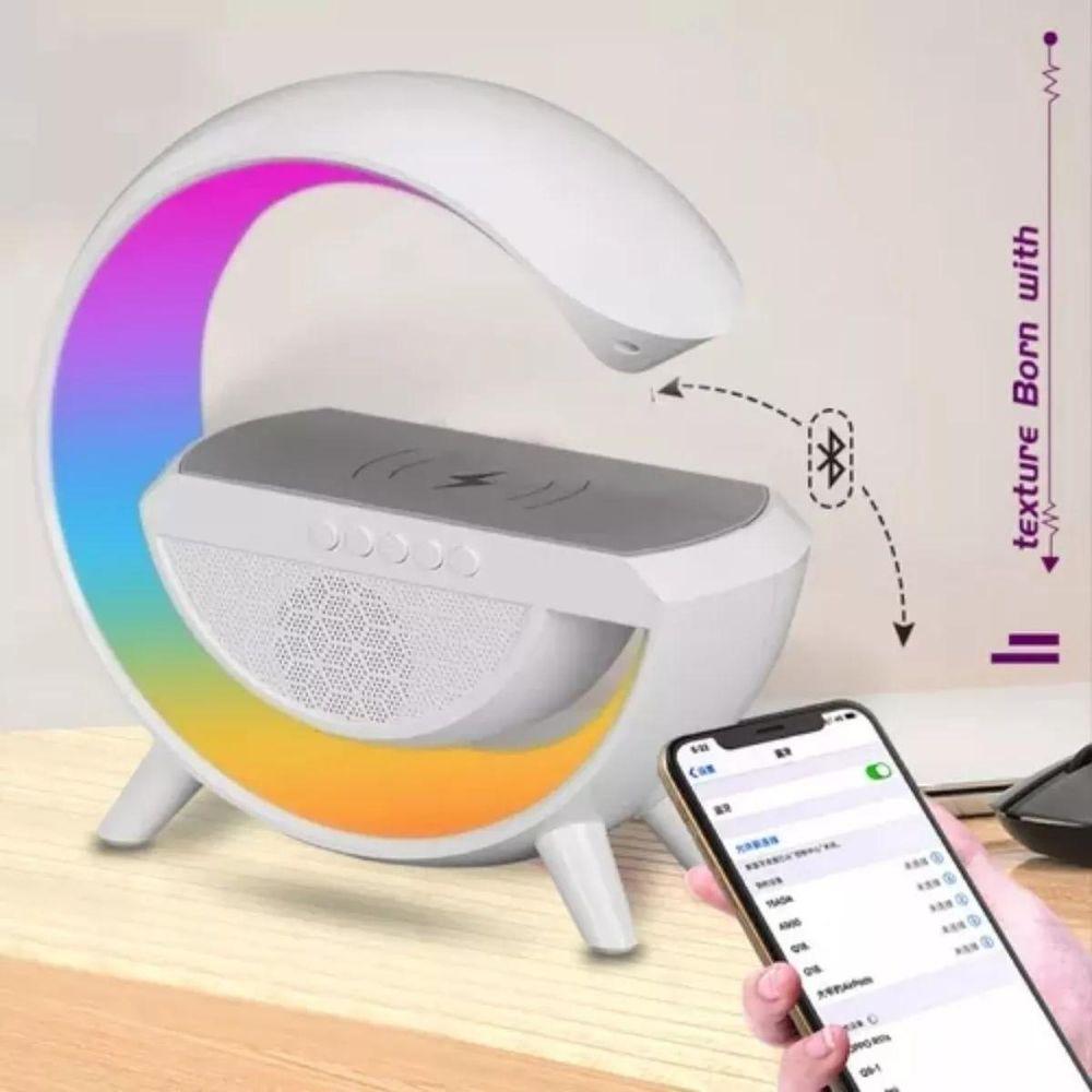 Luminária De Mesa G Speaker Smart Station Bluetooth Com Som - 2