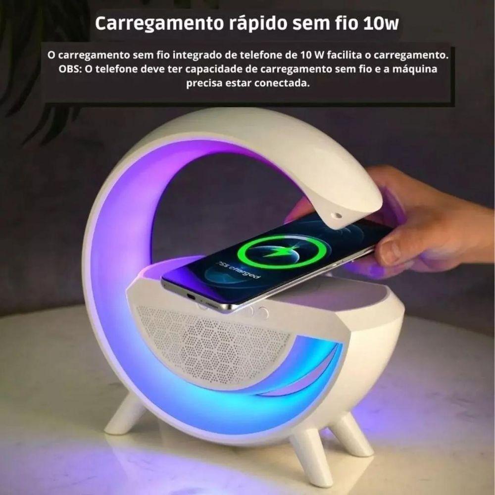 Luminária De Mesa G Speaker Smart Station Bluetooth Com Som - 5
