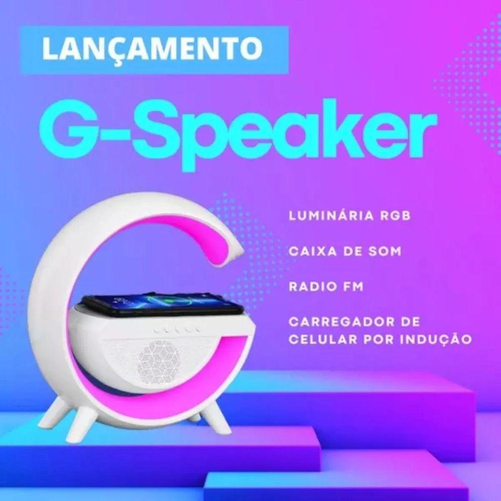 Luminária De Mesa G Speaker Smart Station Bluetooth Com Som - 6