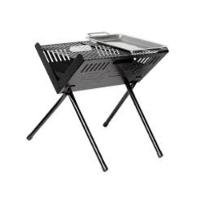 Churrasqueira Portátil Em X Dobrável A Carvão Acompanha Forma - 1
