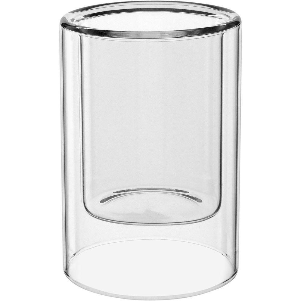 Vaso Decorativo Enfeite Casa Parede Dupla Home&co Borossilicato 15x10x10cm Transparente - 1
