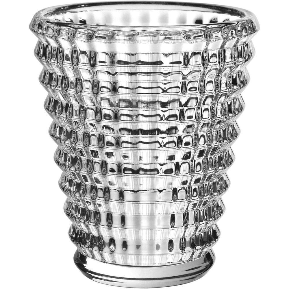 Vaso Decorativo Enfeite Casa Redondo Home&co Eco Crystal 10x8x8cm Transparente - 1