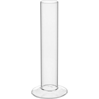 Vaso Decorativo Enfeite Casa Tubo Home&co Borossilicato 20x8x8cm Transparente