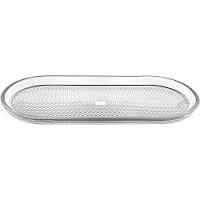 Prato Bandeja Para Servir Home&co Oval Vidro 3x34x16cm Transparente - 1